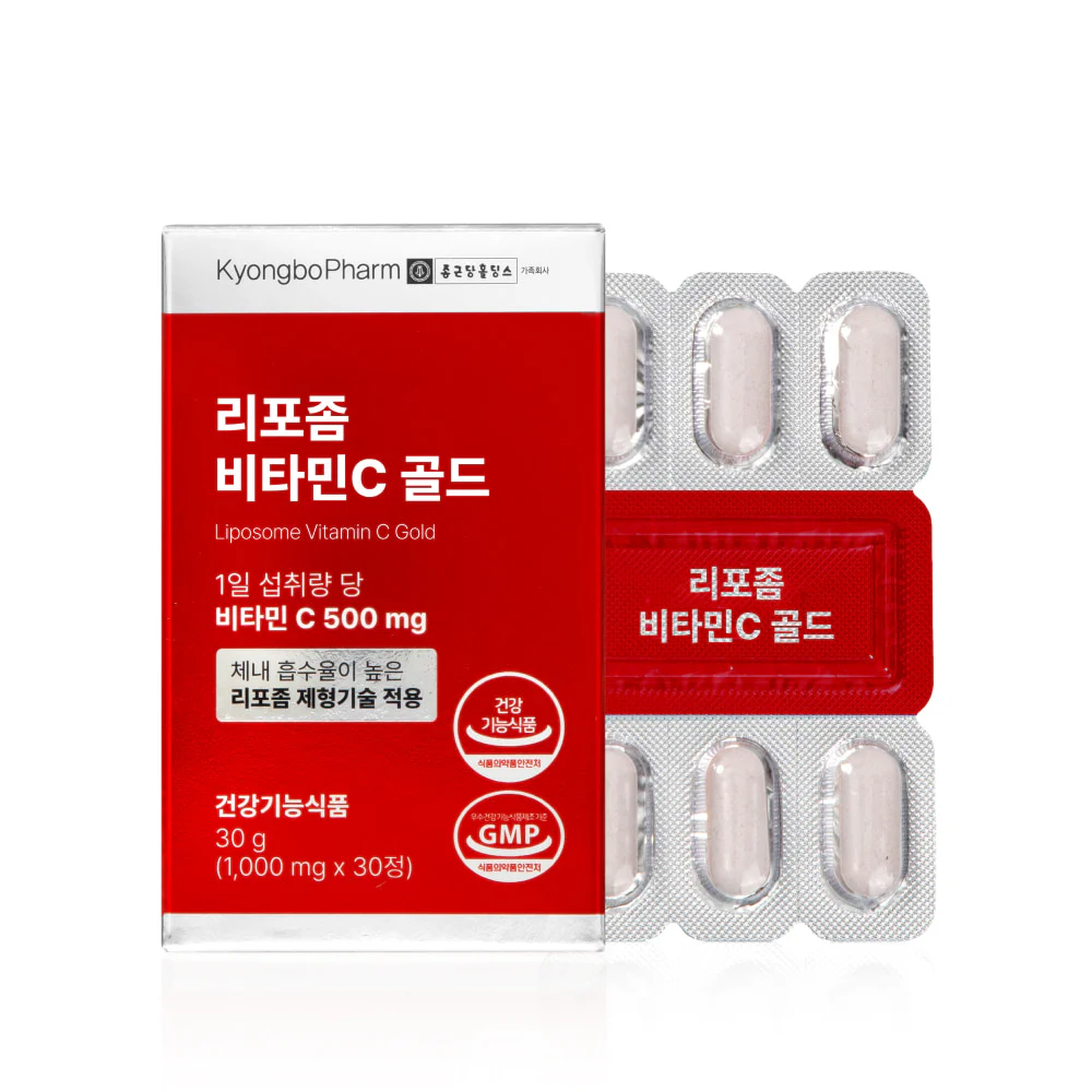 Kyungbo Pharmaceutical — липосомальный витамин C 1000 мг, 30 таблеток