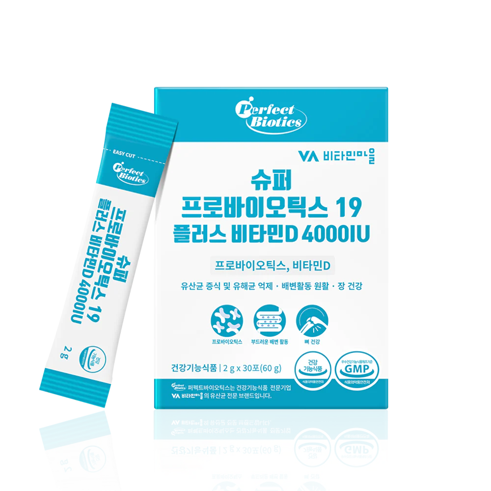 Super Probiotics 19 Plus + витамин D 4000 МЕ, 30 стиков