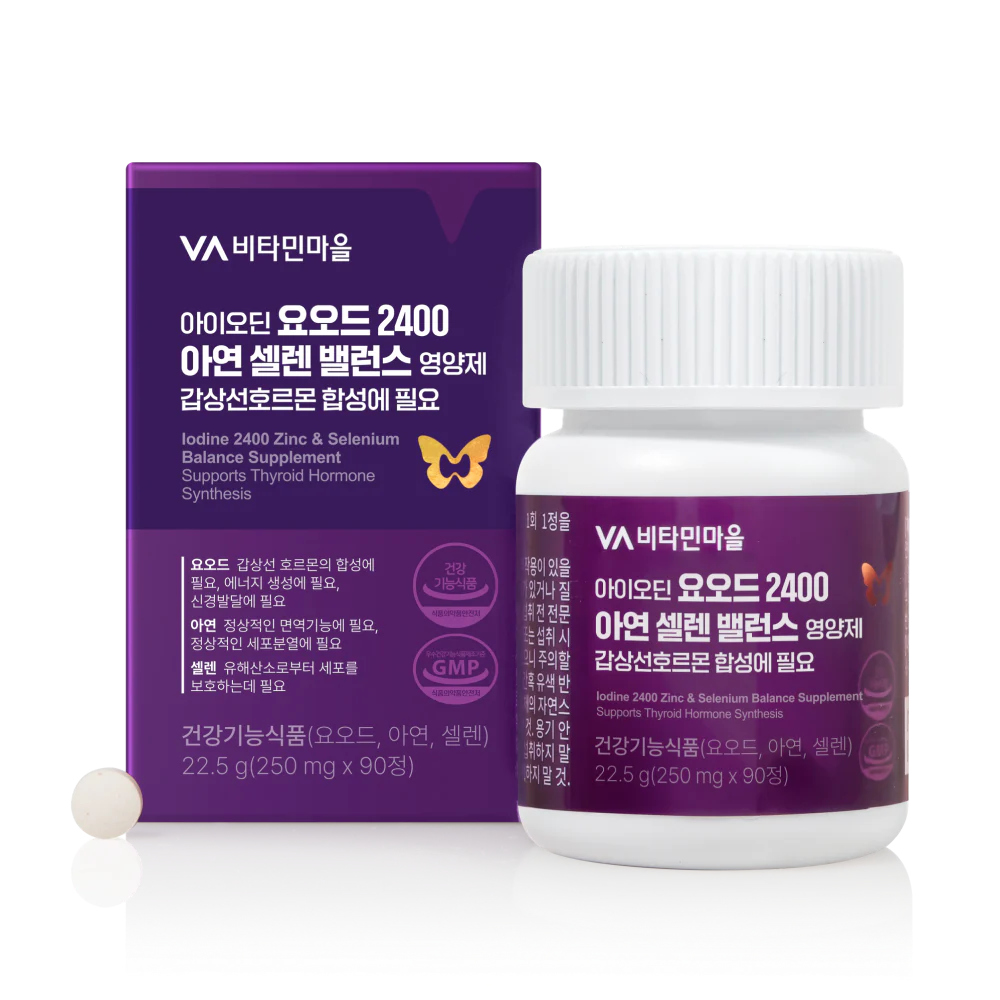 Iodine 2400 + цинк и селен Balance, 90 таблеток