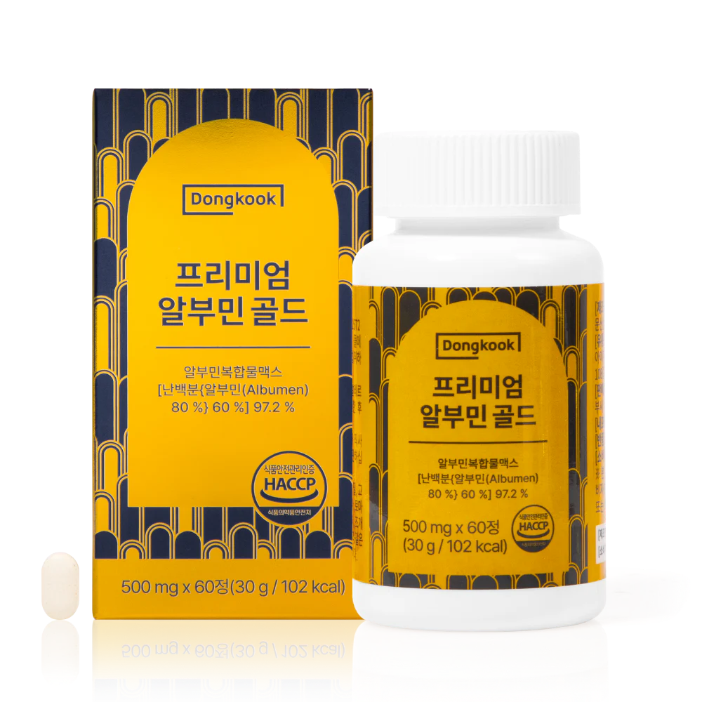 Dongguk Premium Albumin Gold 500 мг, 60 таблеток