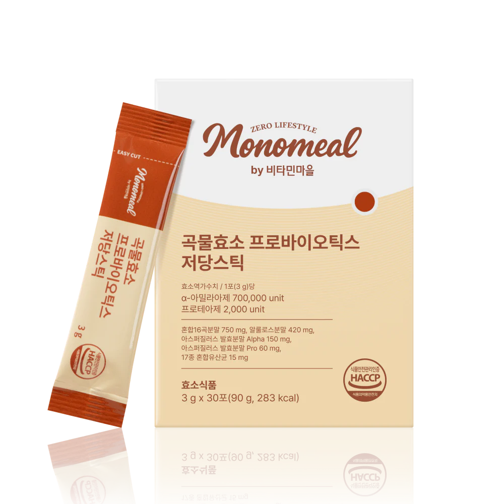Monomeal — зерновые ферменты с пробиотиками, 30 стиков