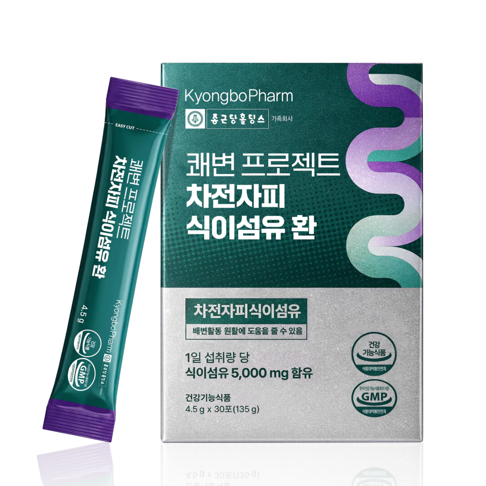 Kyungbo Pharmaceutical — Kwaebyun с псиллиумом, 30 стиков
